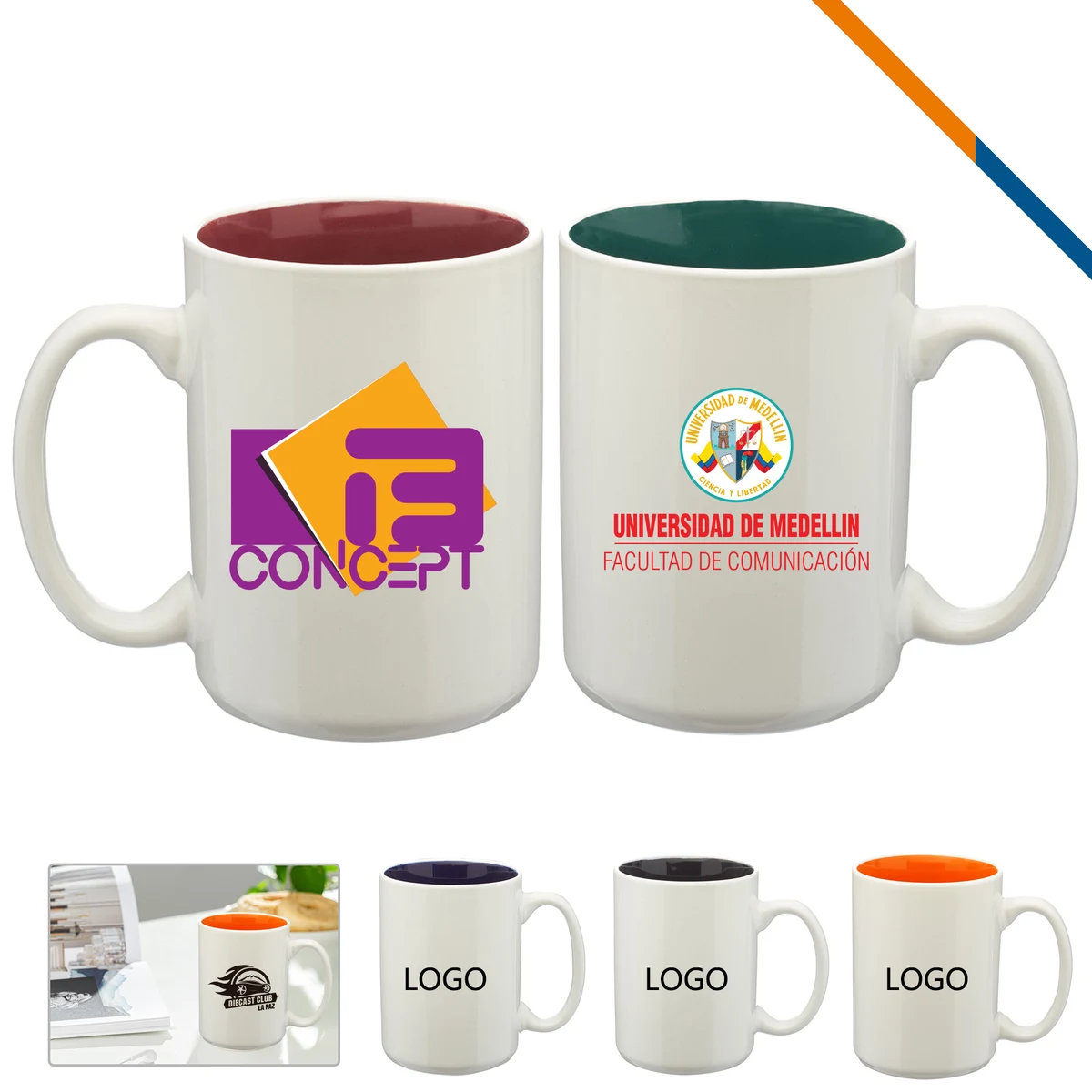 Faye Ceramic Mug - 15 OZ. 1
