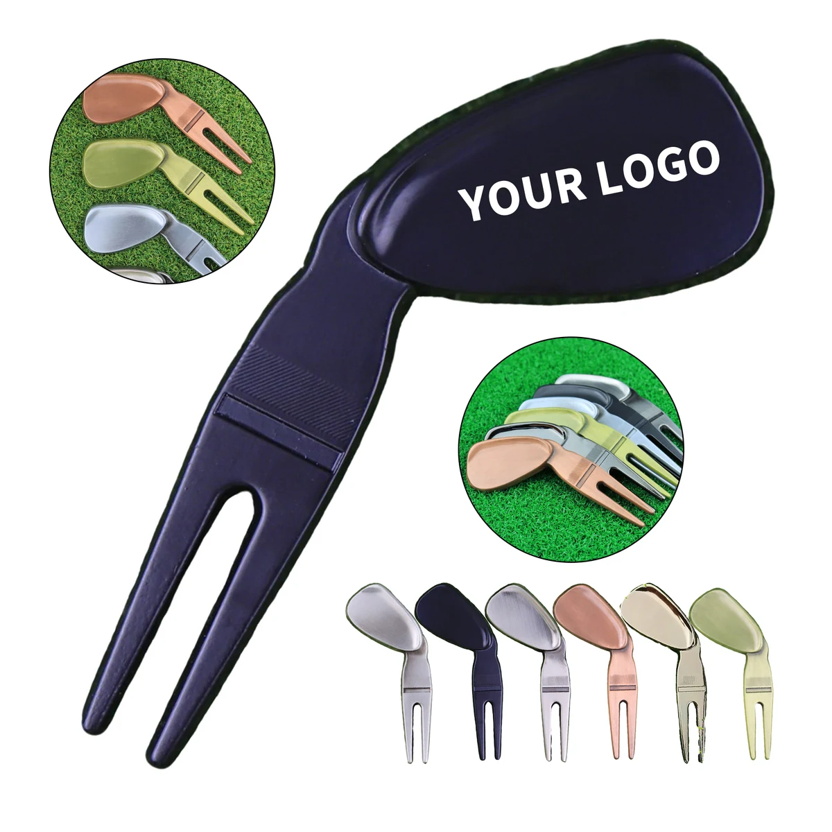 Zinc Alloy Putting Surface Fix Tool With Club Style Detail 1