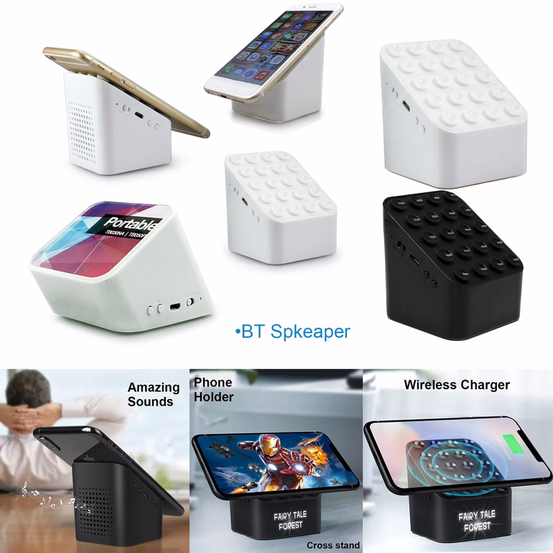 Phone Holder Bt Speaker Wireless Charger