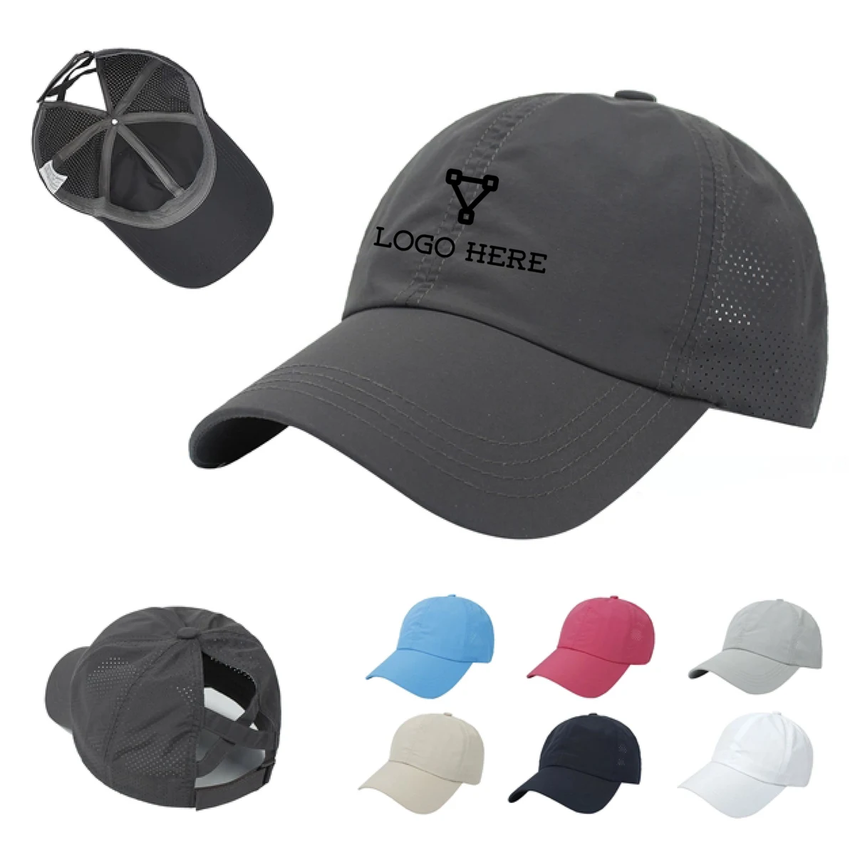 MOQ 50 Lightweight Mesh Baseball Cap with Adjustable Strap for Comfort 1
