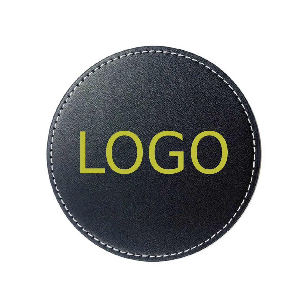 Round Leather Coaster 1