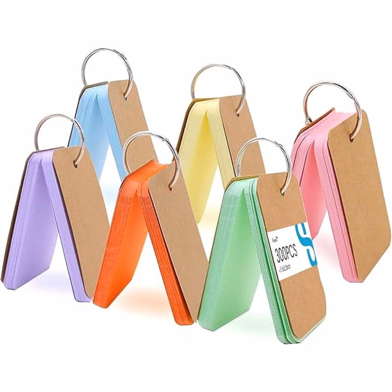 Colorful Blank Flash Cards