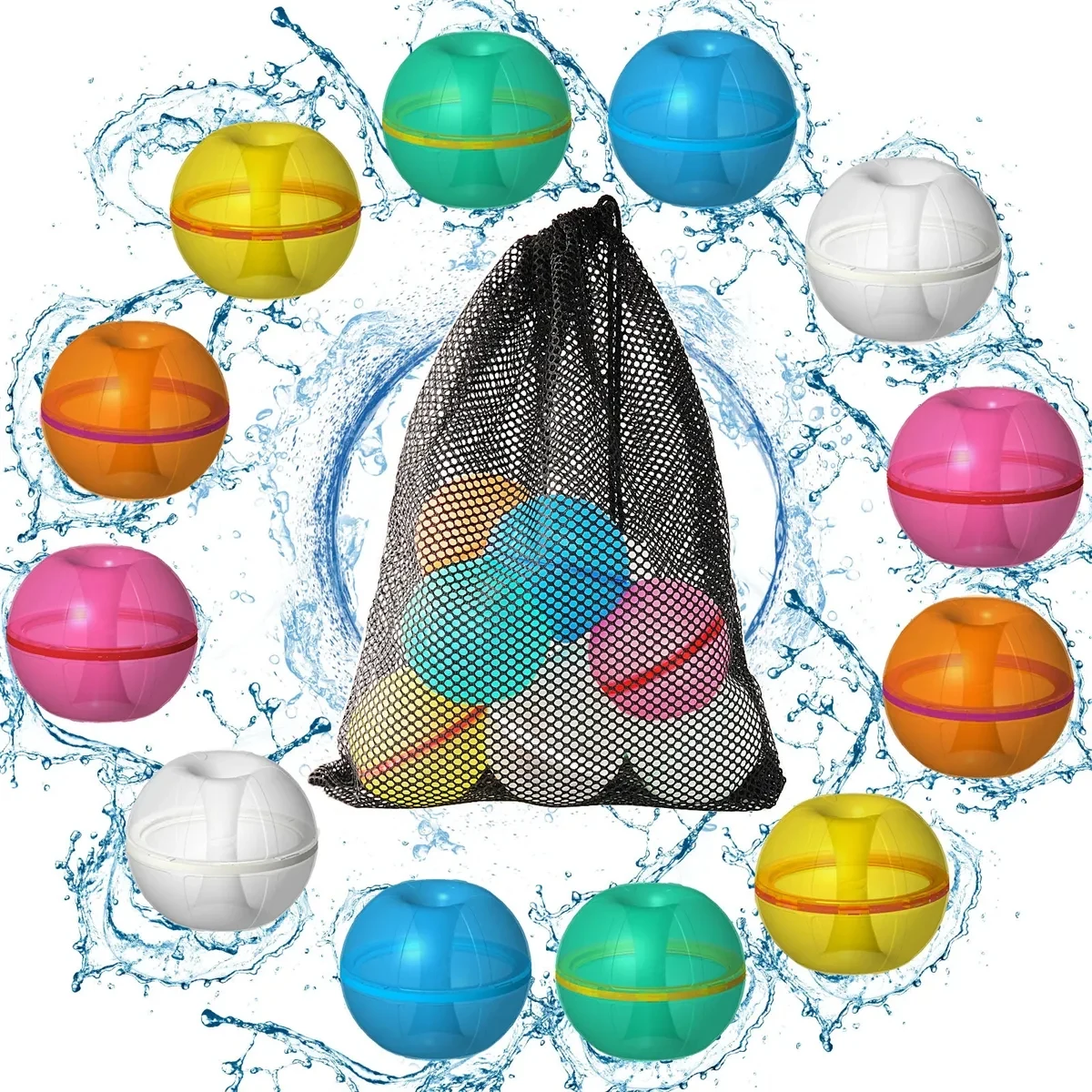 Magnetic Water Balloons Self-sealing Pool Toys for Kids 1