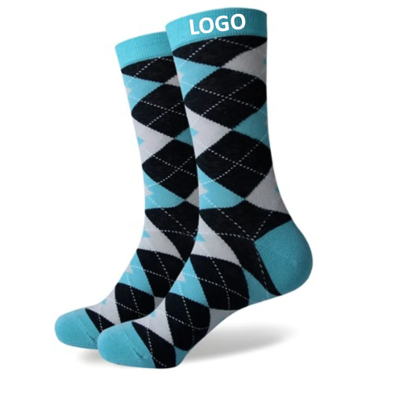 Men's Argyle Crew Socks 1
