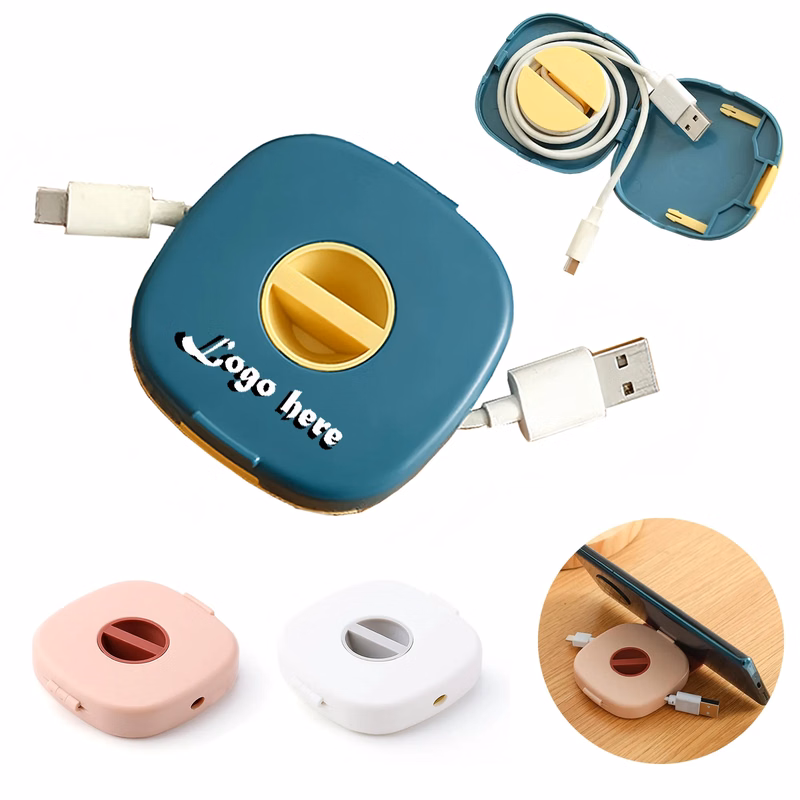 Portable Rotatable Organizer Data Cable Bag