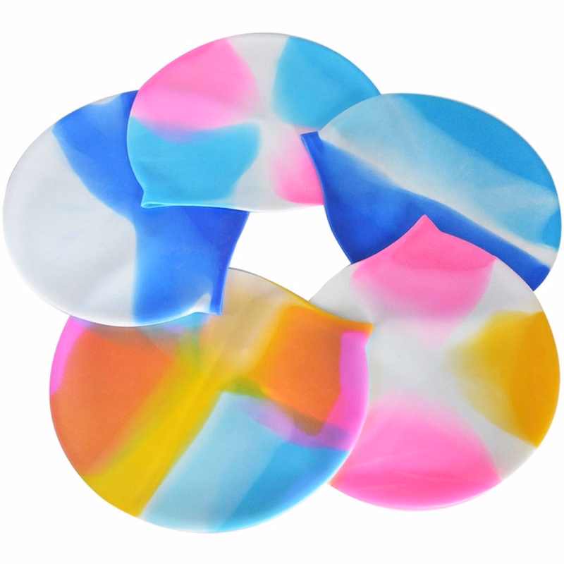 Colorful Silicone Swim Caps for Adult