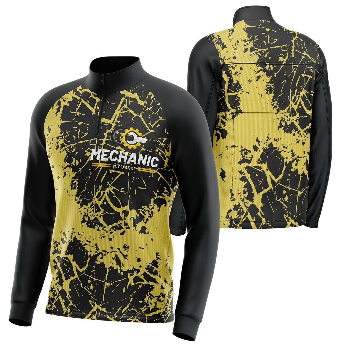 Unisex 180 GSM Jersey Knit Cotton Feel Sublimation Quarter Zipper Sweatshirt 1