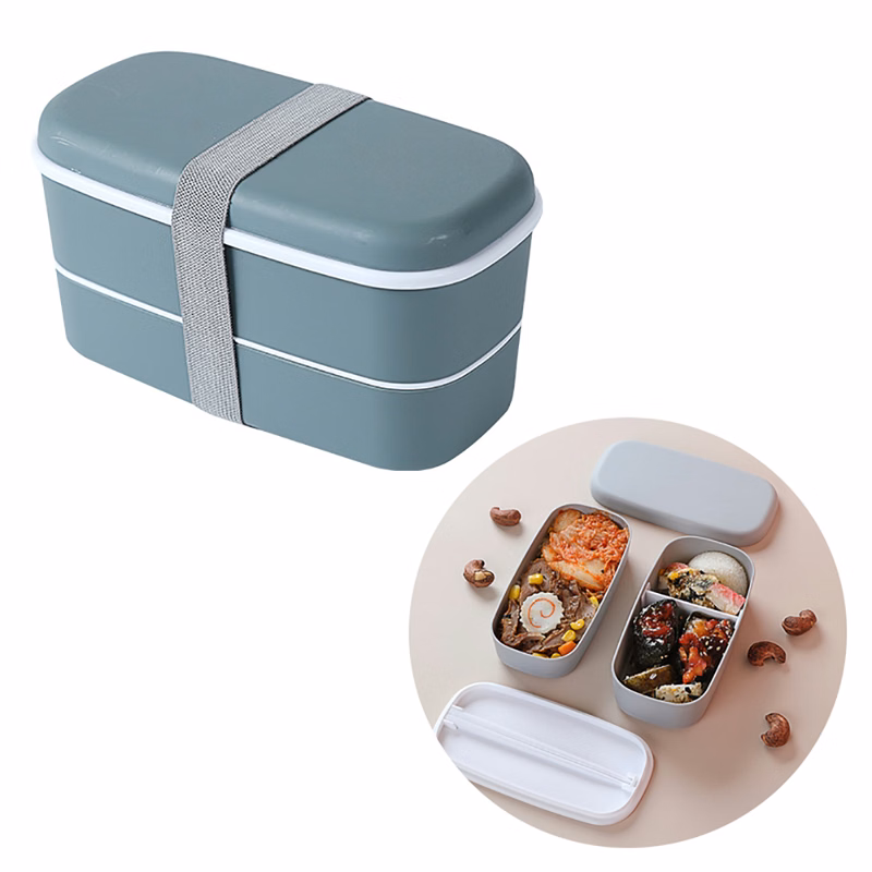 Double-layer Frosted Lunch Box