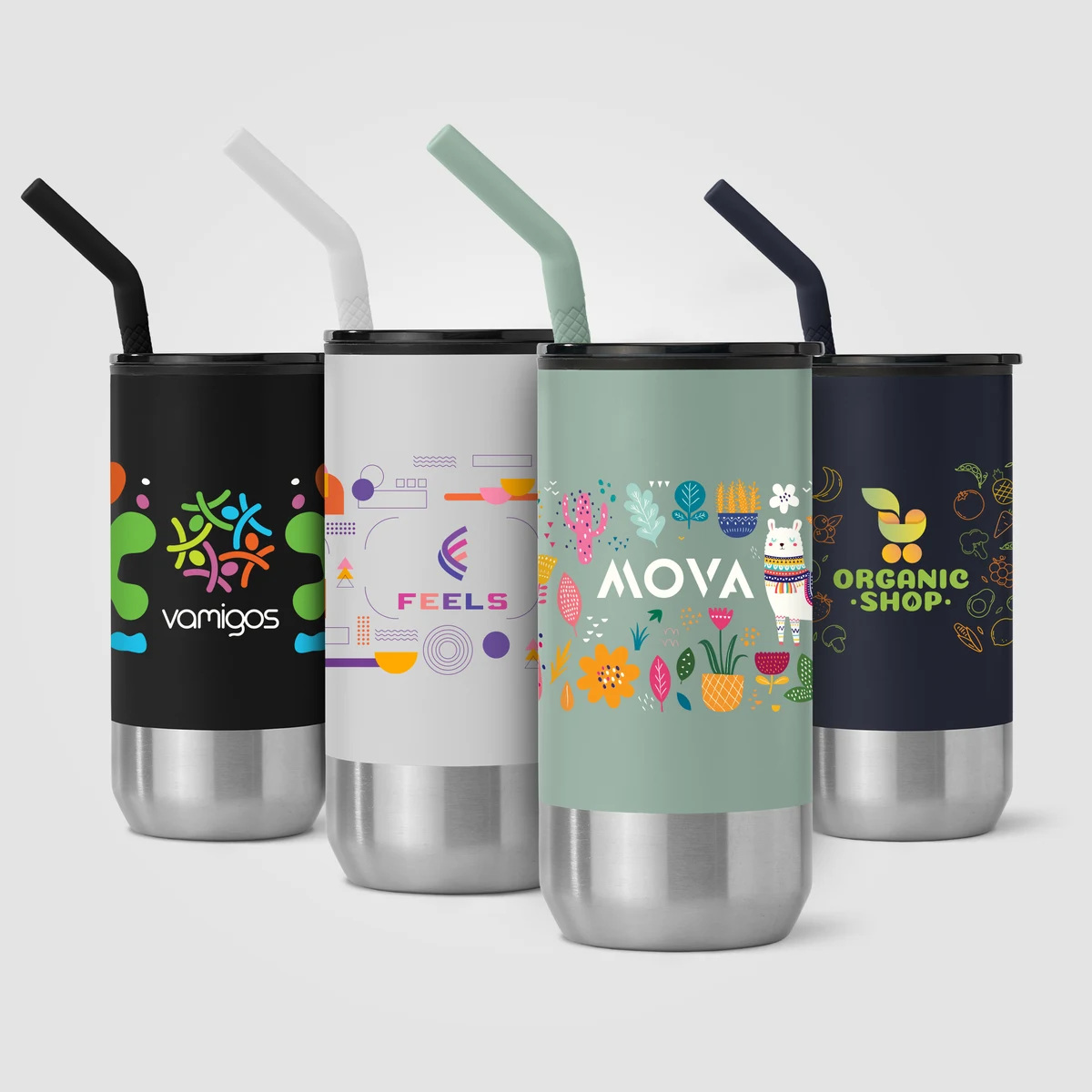 Atlantis - 16 oz. Double Wall Tumbler - Stainless with Recycled RPP Inner 1