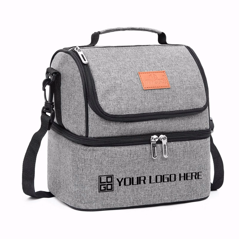 Double-layered Handheld & Single-shoulder Lunch Bag