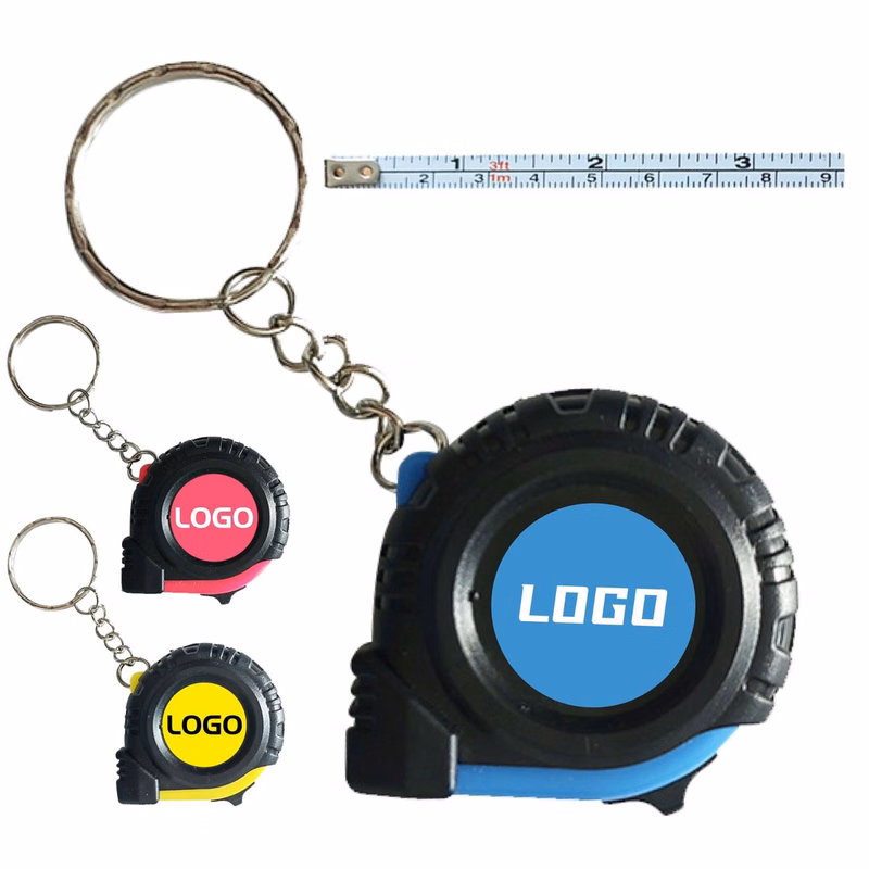 Portable 1 Meter Dual-Scale Measuring Tape Key Ring