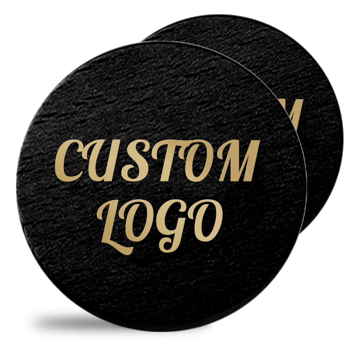 Black Wooden Game Chips 1