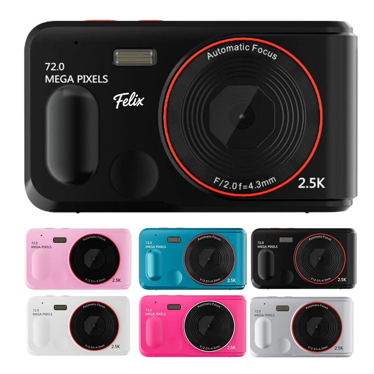 Portable 72MP Digital Camera - Pocket-Sized & Easy to Use 1