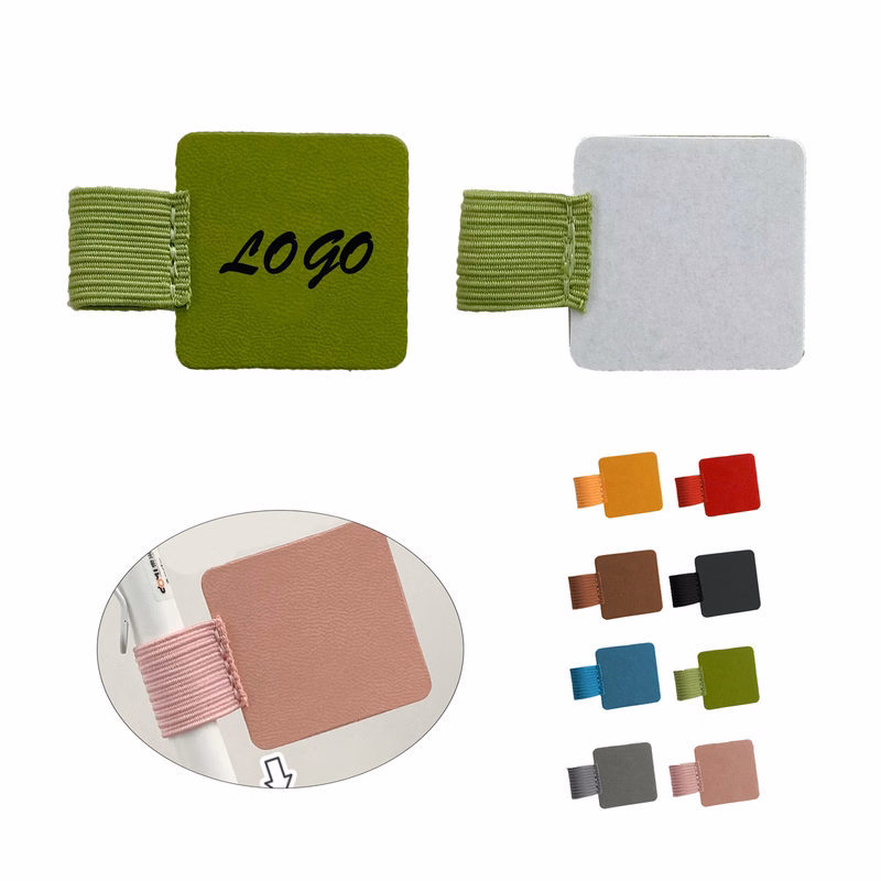Self Adhesive Leather Pen Clip