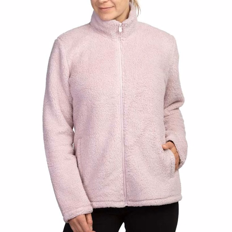 Sofra Womens' Sherpa Jackets Pink Large