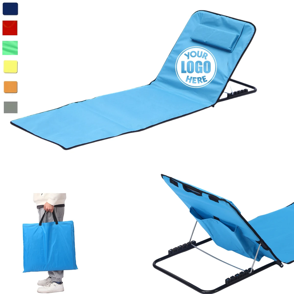 Beach Chair w/Back Support 1