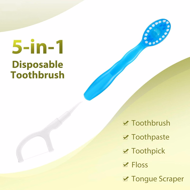 Disposable Mini Portable Toothbrush Dental Floss