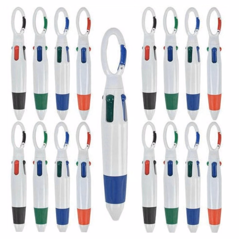4 Color Ink Pen with Clip