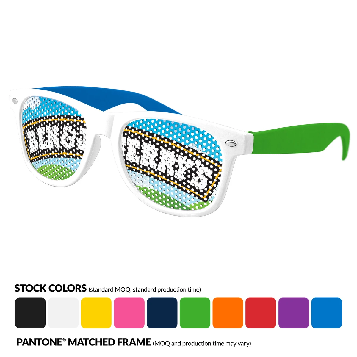 3-Tone Retro Pinhole Sunglasses 1