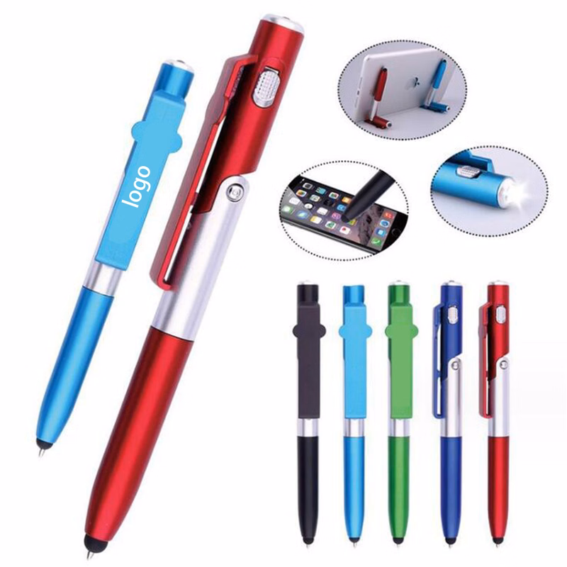 4-in-1 Phone Stand Stylus LED Pen