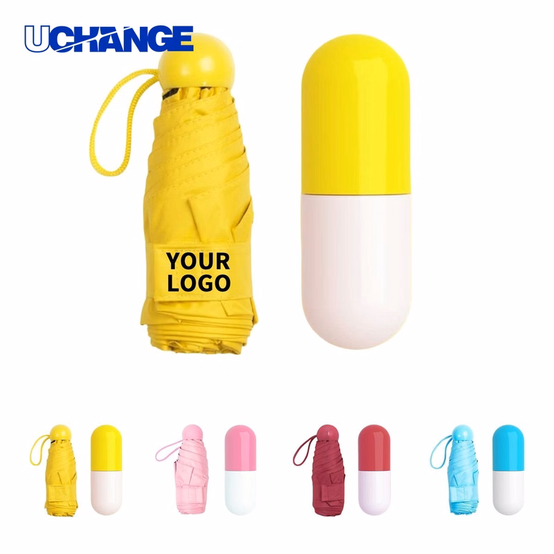 Mini Capsule Case Travel Umbrella 33" x 33" x 21"