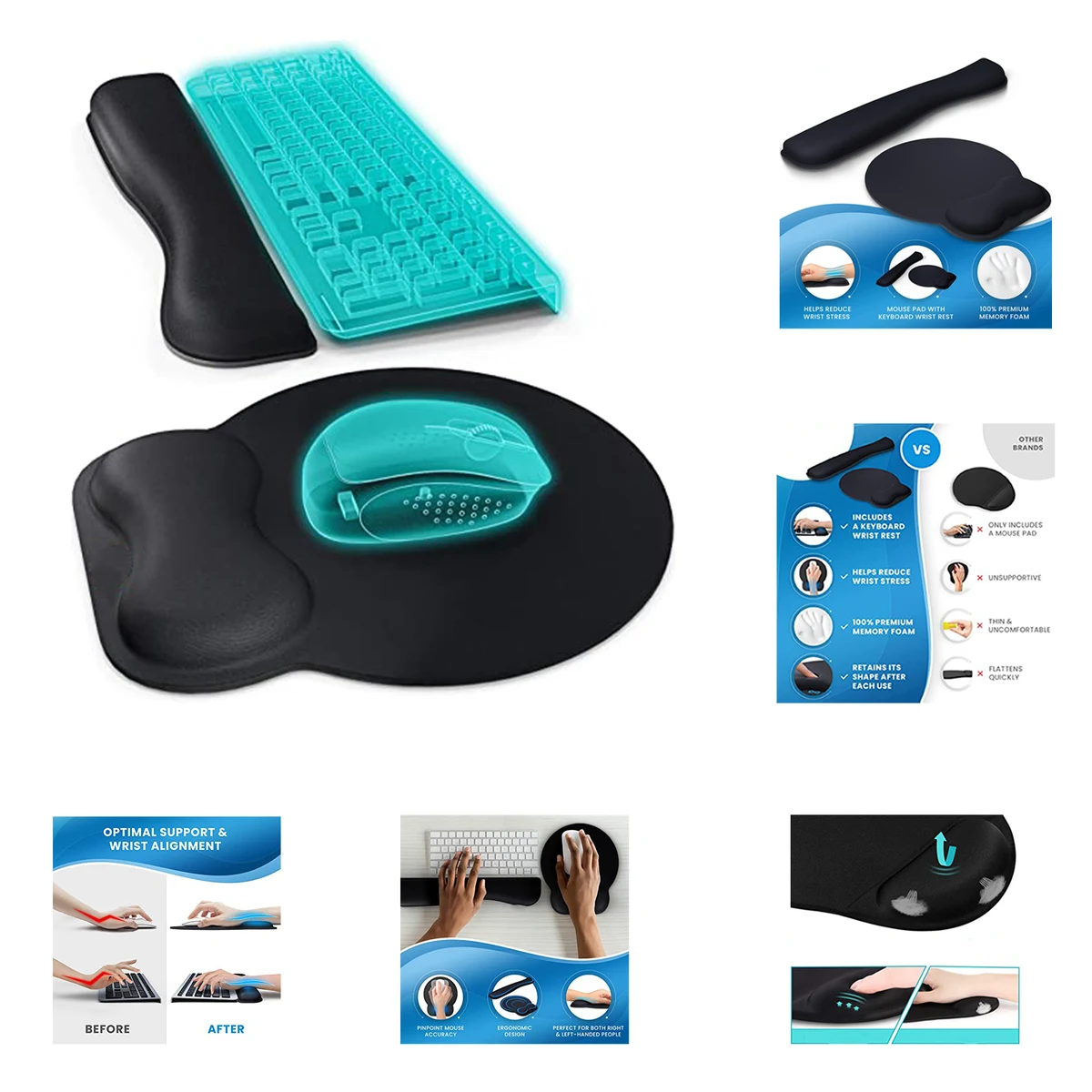 Mouse and keyboard support pad 1