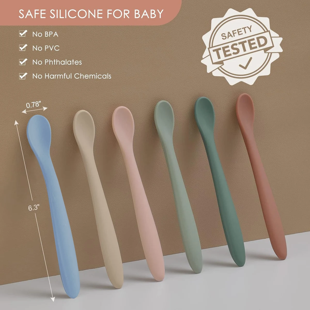 Silicone Baby Feeding Spoons 1
