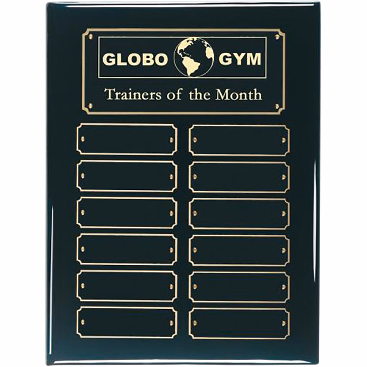 Prestige Black Perpetual Plaque 12 Plates