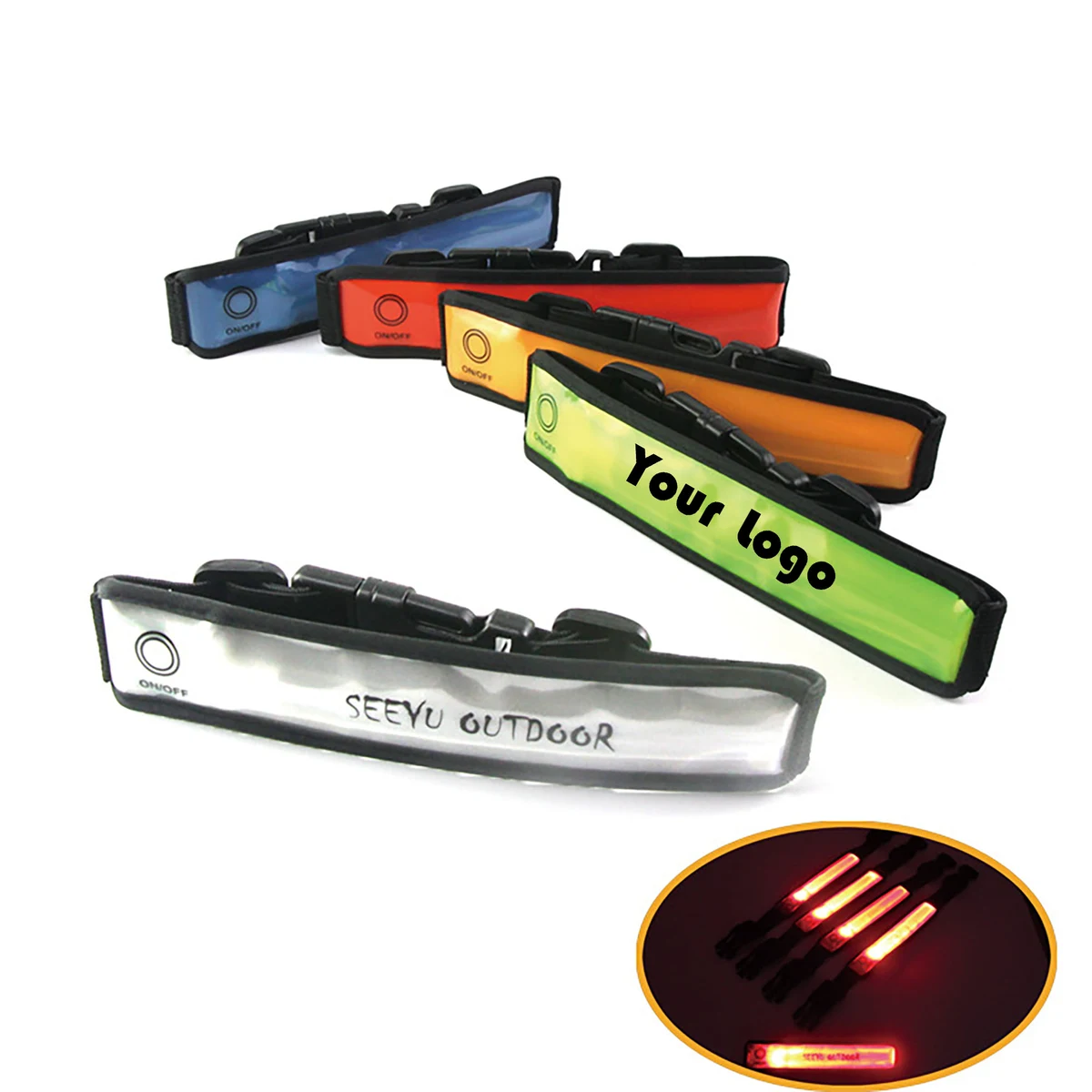 Glowing Reflective Wrist Strap 1
