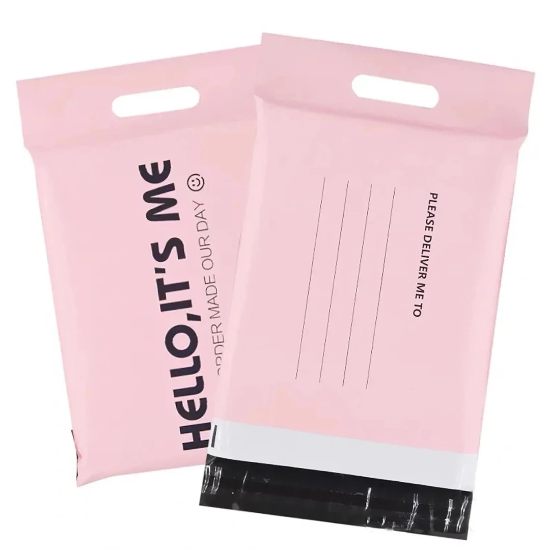 17.7" x 21.7"Custom poly mailers with handles 1