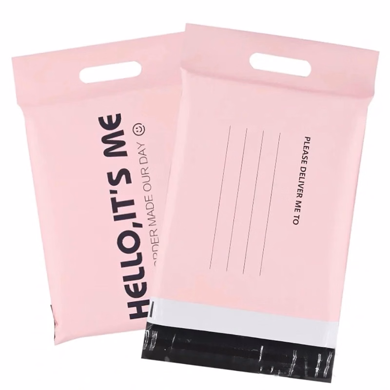 17.7" x 21.7"Custom poly mailers with handles