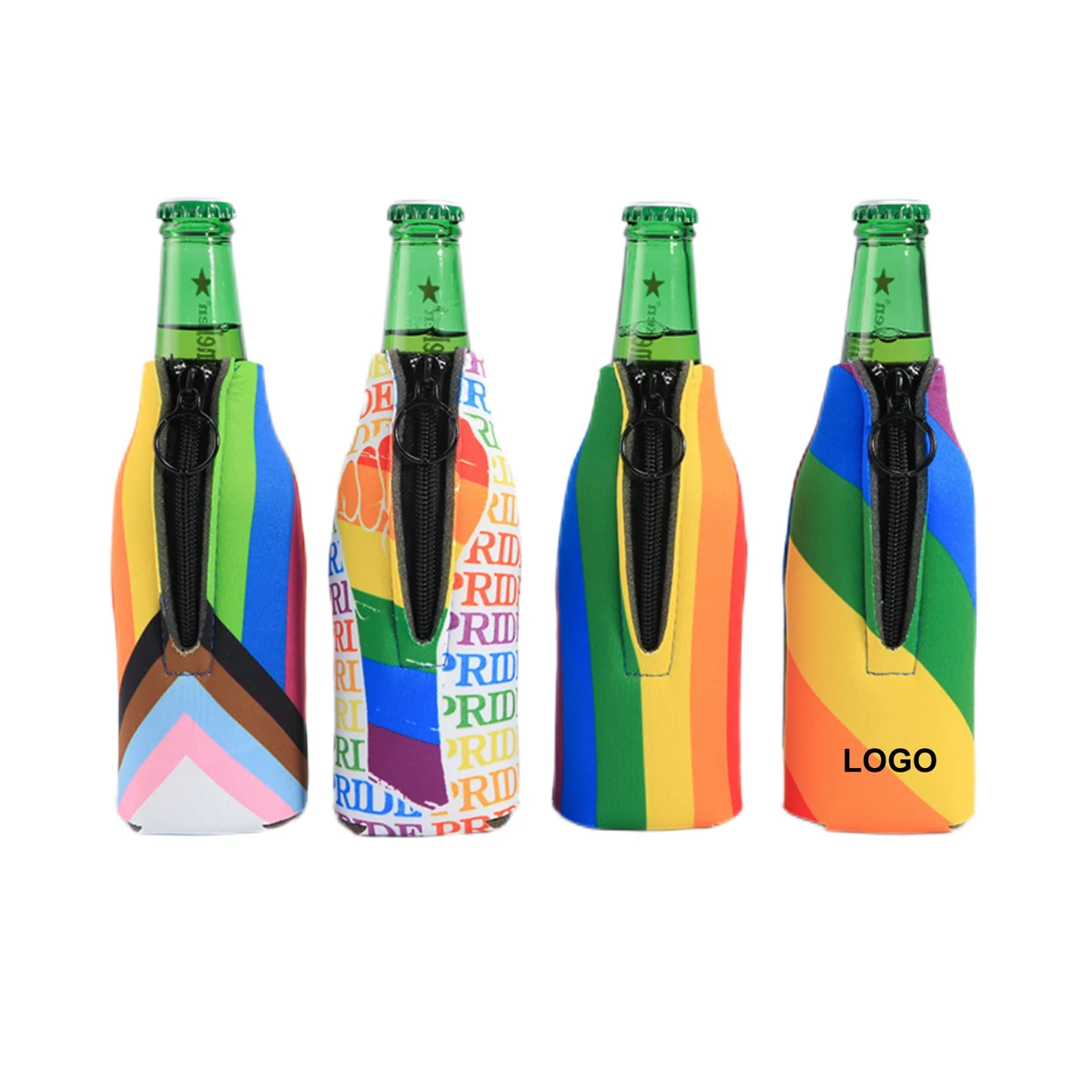 Beer Bottle Cooler (direct import), custom can cooler with logo imprint 1