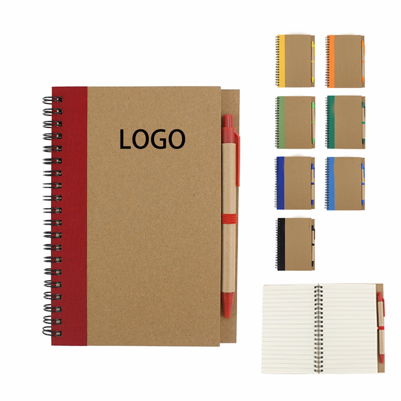 MOQ:10pcs Printed Logo Blank Notebook