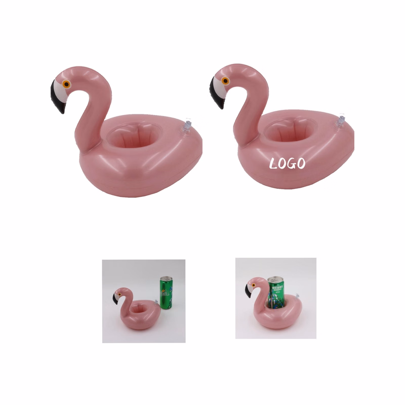 PVC Inflatable Floating Flamingo Cup Holder