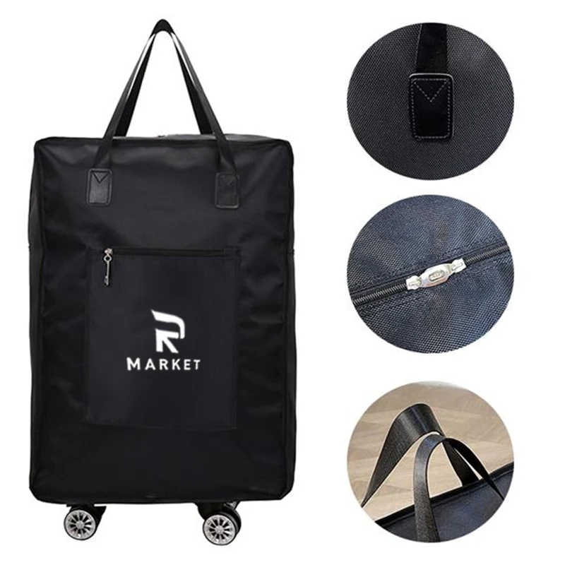 Folding Shopping Bag with Wheels 1