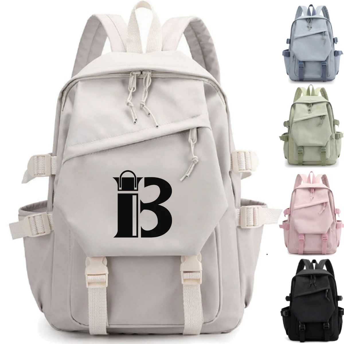 Water-Resistant Polyester Multi-Pocket Backpack 1