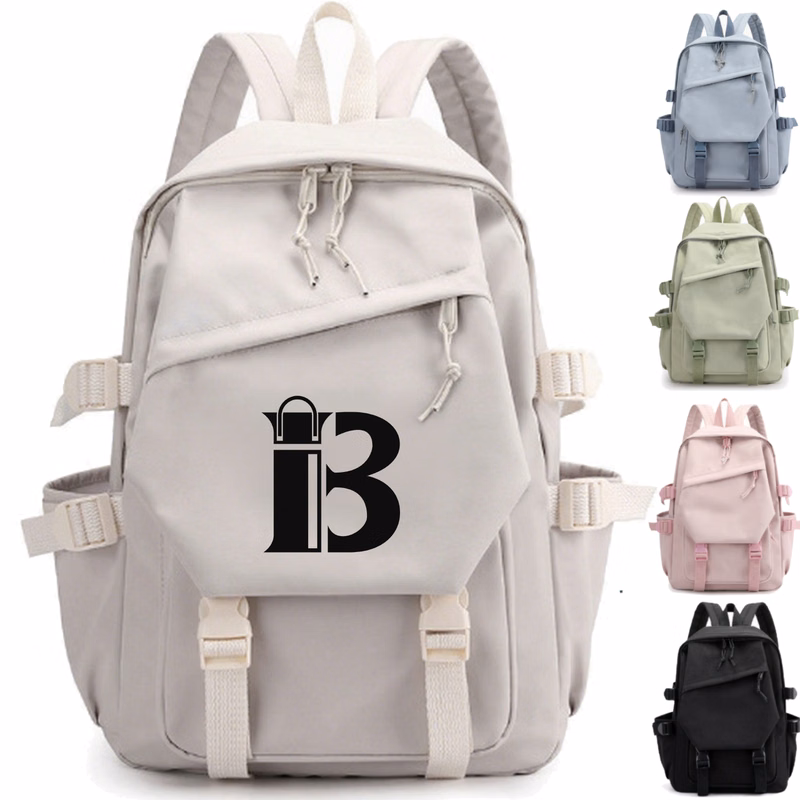 Water-Resistant Polyester Multi-Pocket Backpack