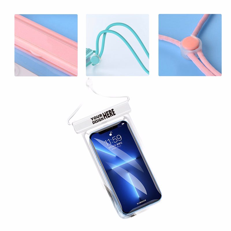 MOQ50 Custom Swimming Diving Phone Waterproof Pouch