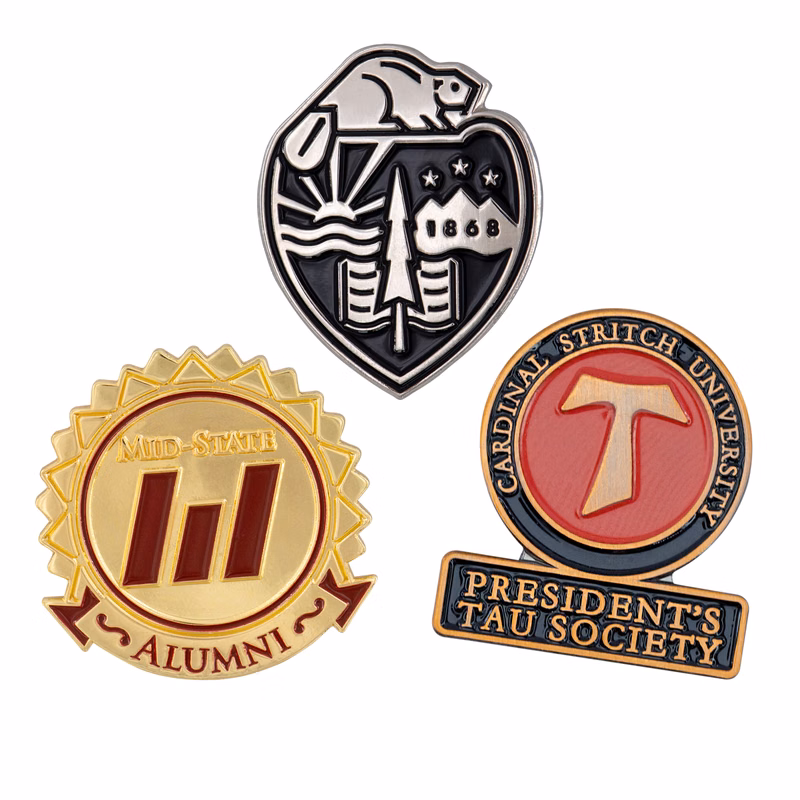 Lapel Pin - Die Struck Brass Soft Enamel (1-1/4")