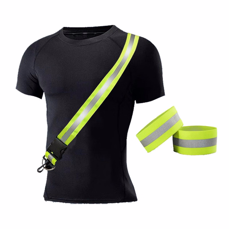 Reflective Safety Shoulder and Arm Straps Set