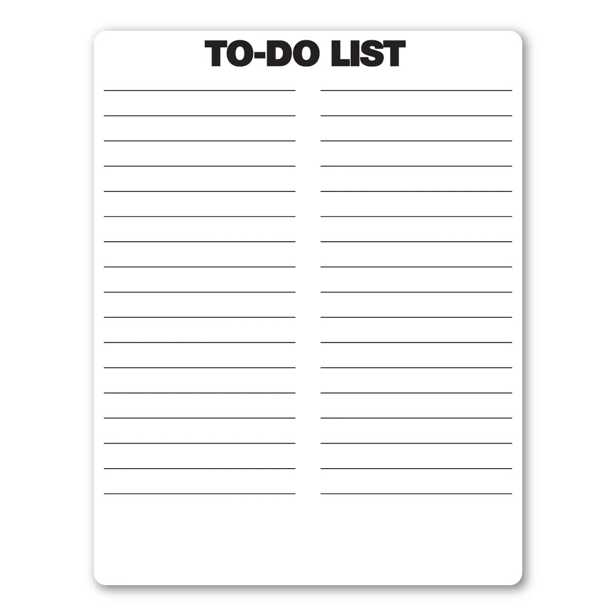 Memo Board Magnet - 8.5" x 11" - 20 mil 1