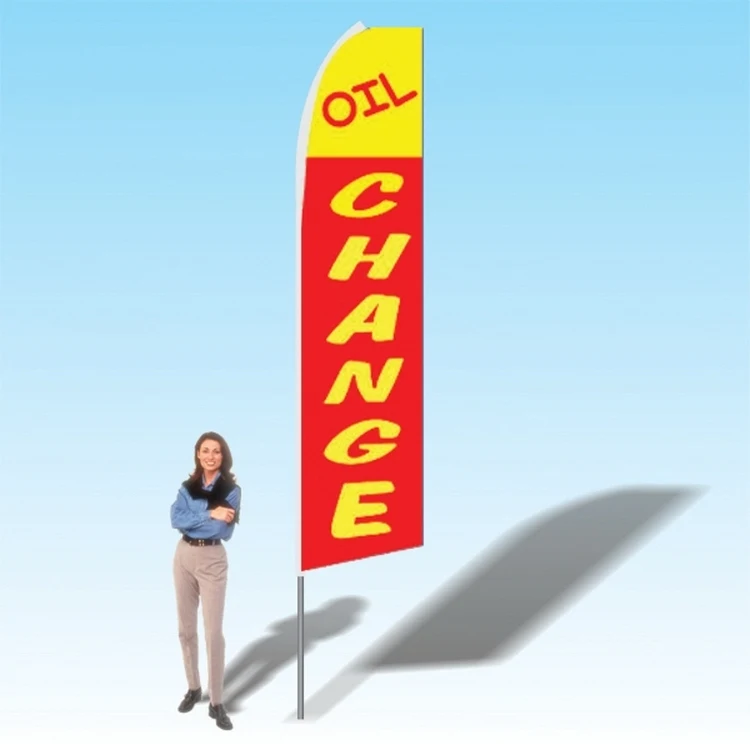 15FT Oil Change Advertising Banner Flag 1