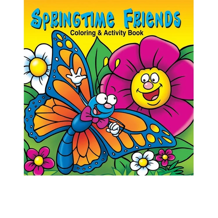 Springtime Friends Coloring & Activity Books - 16 Pages Ages 3-9 1