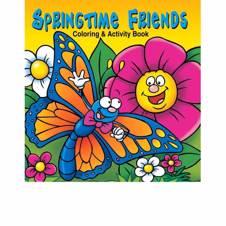 Springtime Friends Coloring & Activity Books - 16 Pages Ages 3-9