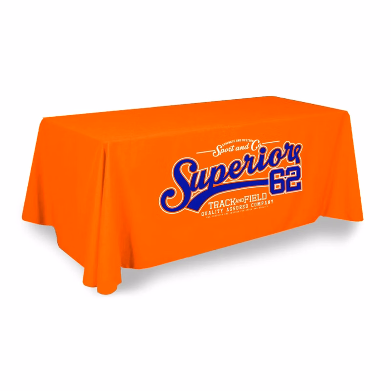 8' x 6.5' Custom Plastic Rectangular Table Cover
