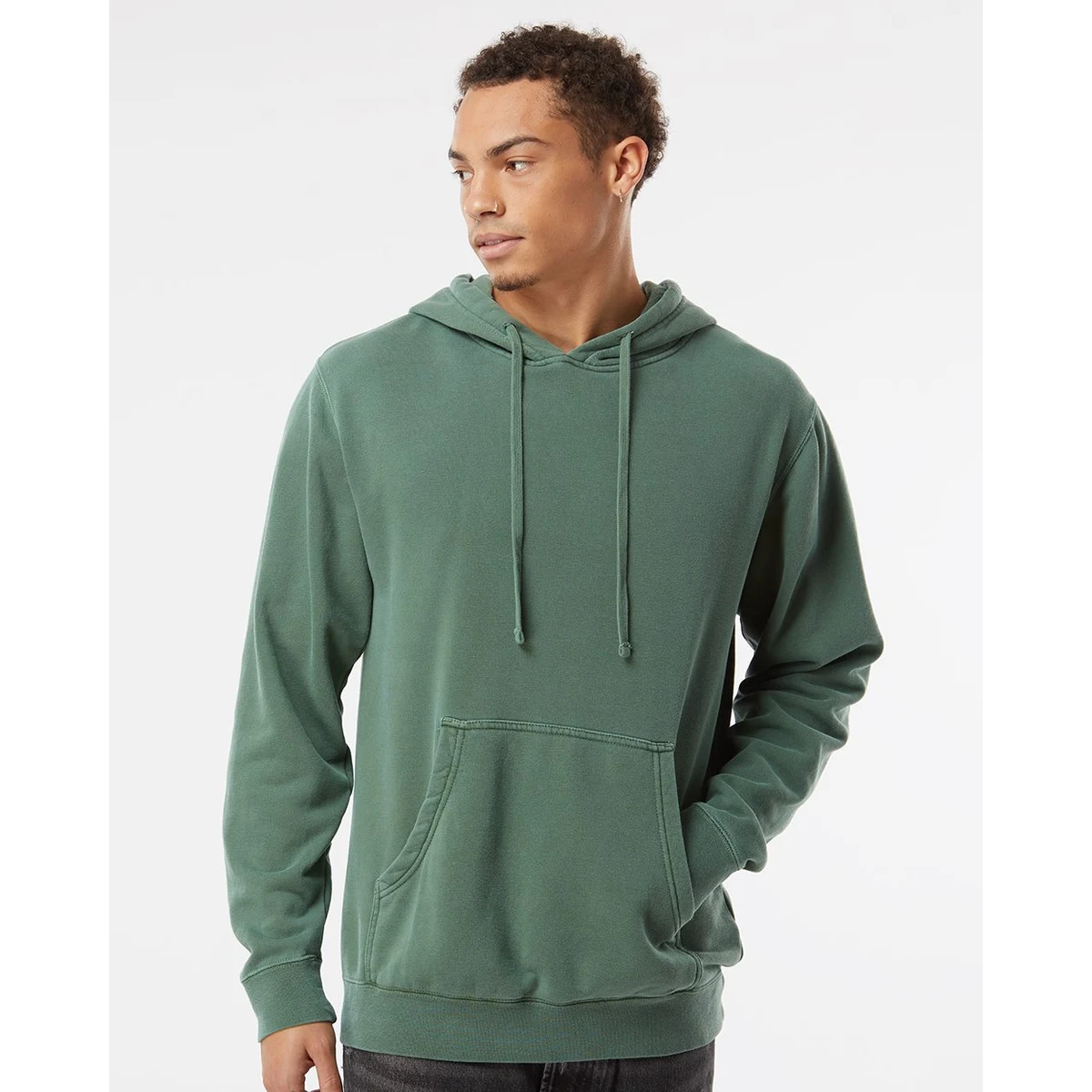 Unisex Midweight Pigment-Dyed Hooded Sweatshirt - PRM4500 1