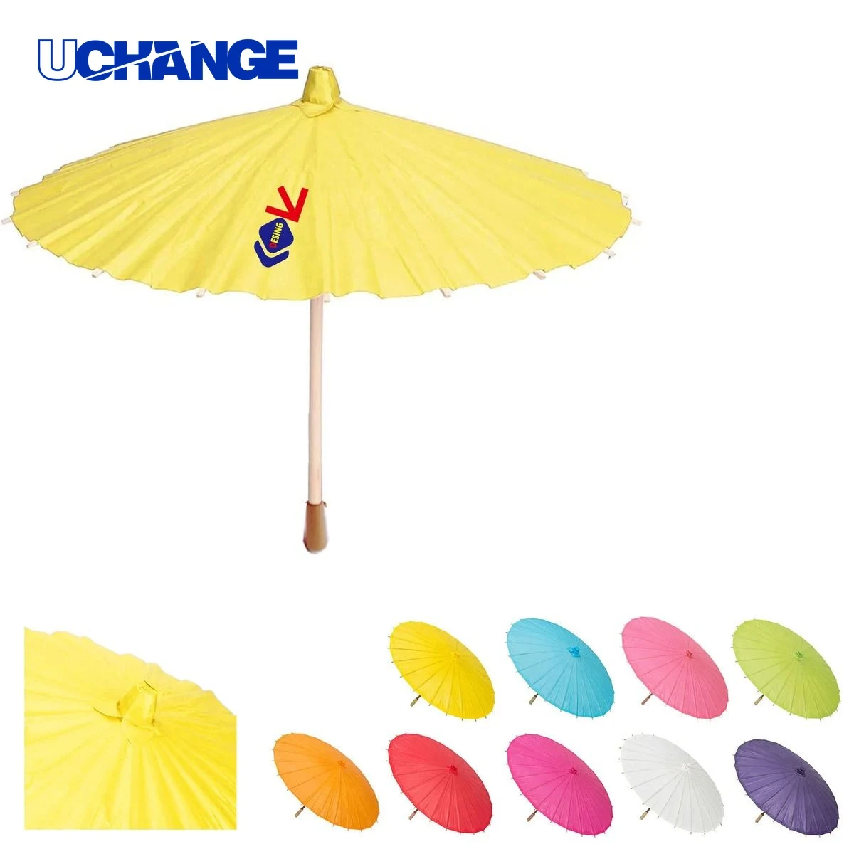 DIY Hand Painting Home Decor Paper Umbrella 1