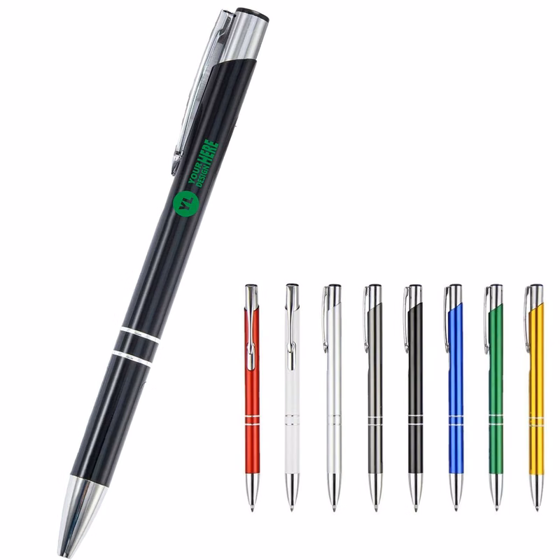 Slant-Tip Aluminum Ballpoint Pen