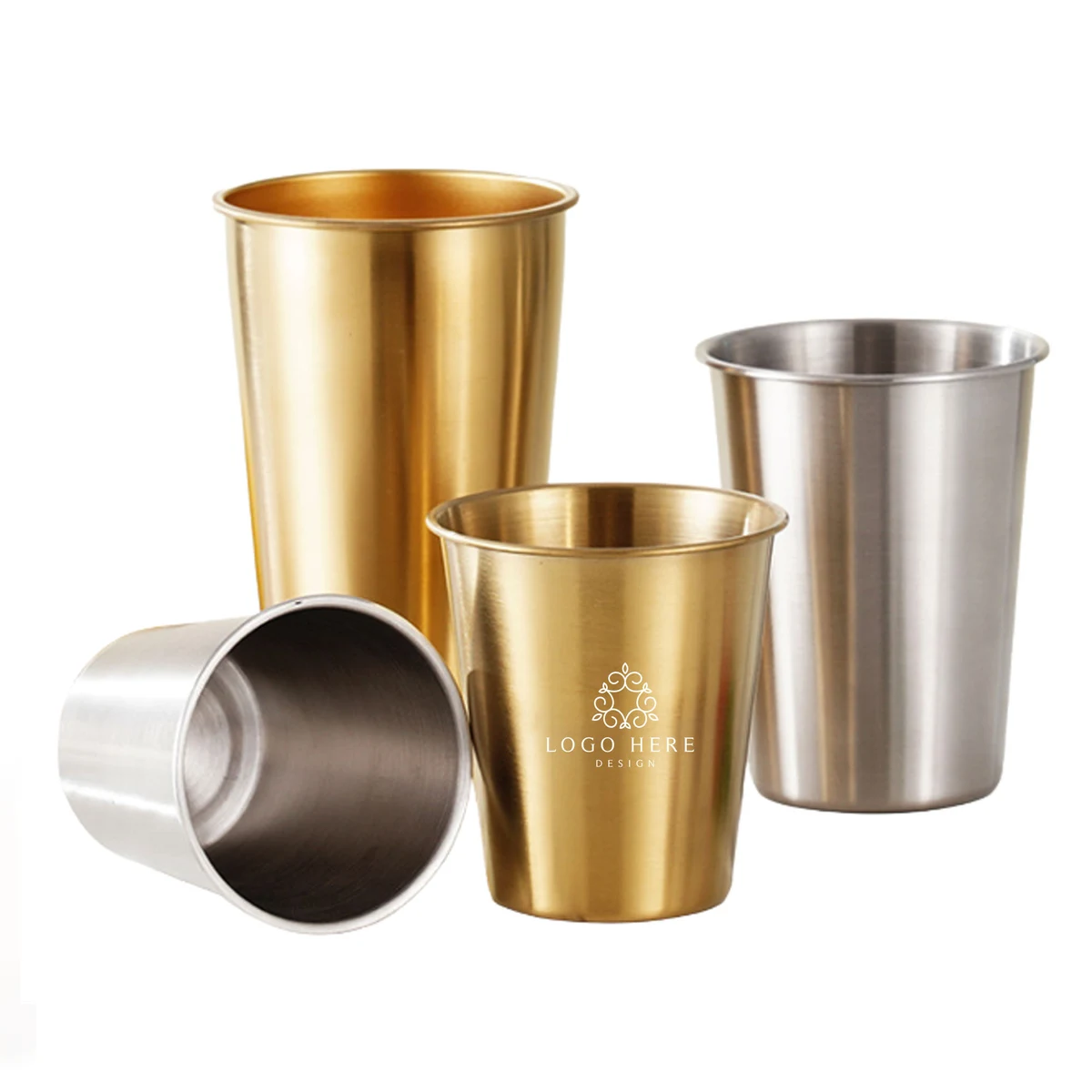 Personalized 15 Oz Stainless Steel Pint Cup 1