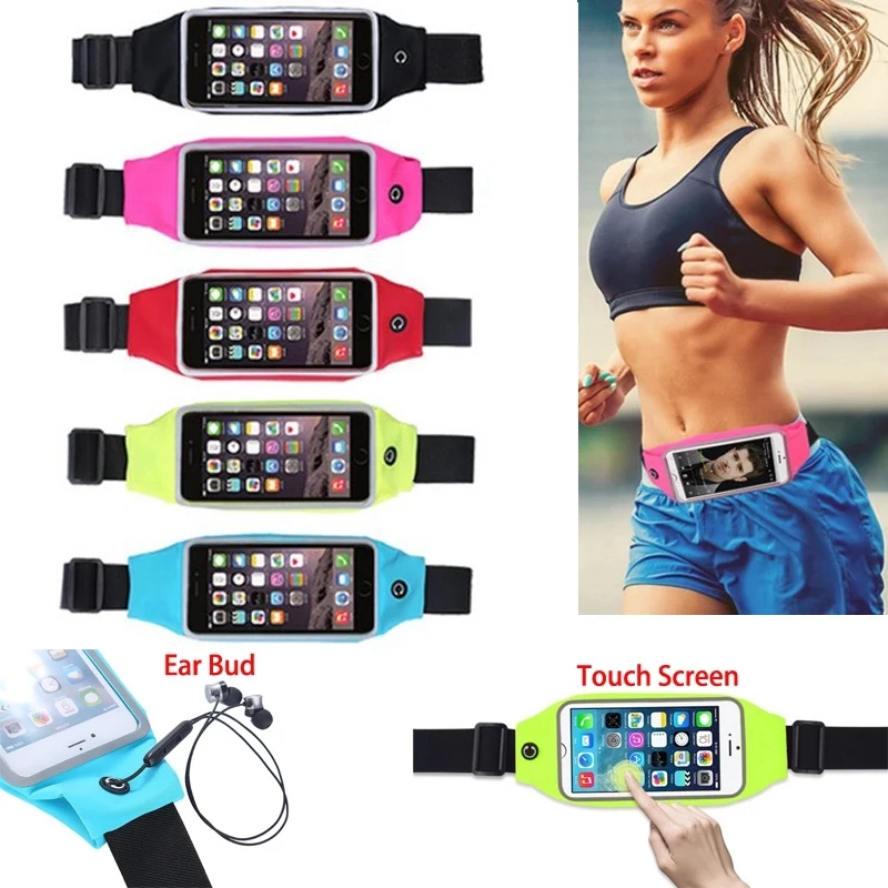 Reflective Waterproof Touch Screen Waist Fanny Pack Running 1